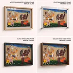 Durga riding on tiger shooting arrows by Unknown Artist (1800-1899) – Wall Art