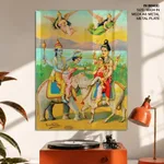 Hari Hara Bhet by Ravi Varma Press (1890) – Wall Painting