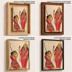 Kalaketu Receiving a Boon from the Goddess Chandi by Unknown Artist (c1890) – Wall Painting