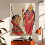Kalaketu Receiving a Boon from the Goddess Chandi by Unknown Artist (c1890) – Wall Painting