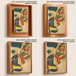 Krishna Stroking Radha's Feet (verso) by Unknown Artist (c1890) – Home Decor