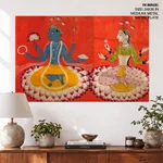 LORD VISHNU AND LAXMI by Unknown Artist (1600-1699) – Wall Painting