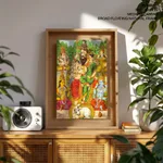 Panchadeva by Ravi Varma Press (late 19th c) – Wall Hanging