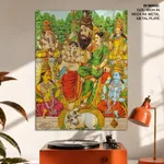 Panchadeva by Ravi Varma Press (late 19th c) – Wall Hanging