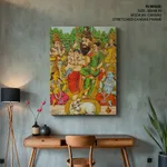 Panchadeva by Ravi Varma Press (late 19th c) – Wall Hanging