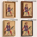 Raja Riding a Horse by Unknown Artist (c1890) – Wall Painting