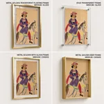 Raja Riding a Horse by Unknown Artist (c1890) – Wall Painting