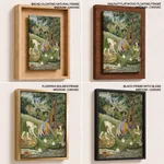 Rama, Lakshmana, and Sita Cooking and Eating in the Wilderness by Indian (c1820) – Wall Hanging