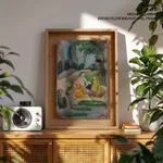 Seated Lord Shiva and goddess Parvati by Unknown Artist (1800-1899) – Wall Decor