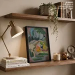 Seated Lord Shiva and goddess Parvati by Unknown Artist (1800-1899) – Wall Decor