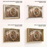 Single Panel Patachitra of Goddess Durga and her Family by Anwar Chitrakar (2019) – Wall Painting