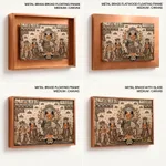 Single Panel Patachitra of Goddess Durga and her Family by Anwar Chitrakar (2019) – Wall Painting