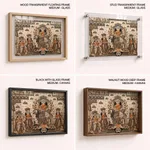 Single Panel Patachitra of Goddess Durga and her Family by Anwar Chitrakar (2019) – Wall Painting