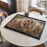 Single Panel Patachitra of Goddess Durga and her Family by Anwar Chitrakar (2019) – Wall Painting