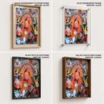 Single Panel Patachitra of Goddess Durga with Family by Anwar Chitrakar (2019) – Wall Decor