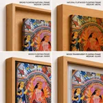 Single Panel Patachitra of Goddess Durga with Family by Anwar Chitrakar (2019) – Wall Decor