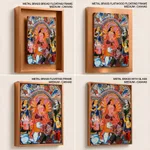 Single Panel Patachitra of Goddess Durga with Family by Anwar Chitrakar (2019) – Wall Decor