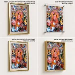 Single Panel Patachitra of Goddess Durga with Family by Anwar Chitrakar (2019) – Wall Decor