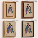 Sundari with a peacock by Kalam Patua (early 21st c) – Wall Art