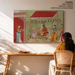 The Marriage of Krishna and Rukmini by Indian (c1590-1600) – Wall Art