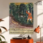The gardener seizes and beats a donkey who insisted on braying, while the deer, its companion flees to safety by Unknown Artist (c1560) – Home Decor