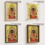 Two Aspects of Kali Kali Enshrined by Unknown Artist (c1890) – Wall Hanging