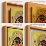 Two Aspects of Kali Kali Enshrined by Unknown Artist (c1890) – Wall Hanging