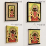 Two Aspects of Kali Kali Enshrined by Unknown Artist (c1890) – Wall Hanging