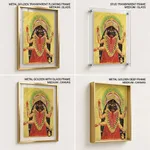 Two Aspects of Kali Kali Enshrined by Unknown Artist (c1890) – Wall Hanging