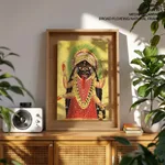 Two Aspects of Kali Kali Enshrined by Unknown Artist (c1890) – Wall Hanging