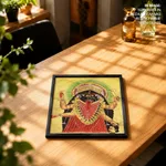 Two Aspects of Kali Kali Enshrined by Unknown Artist (c1890) – Wall Hanging