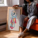 Vamana and Bali by Kalam Patua (2016) – Wall Decor