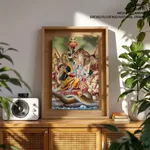 Shri Sheshanarayana by Chitrapriyaprakash Press, Bombay (1886) – Wall Art
