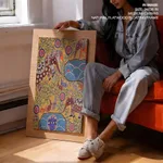 The King Elephant and the wise Hare by Bharati Dayal – Wall Decor