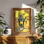 Kali Standing on Shiva (verso) by Unknown Artist (c1890) – Home Decor