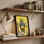 Kali Standing on Shiva (verso) by Unknown Artist (c1890) – Home Decor
