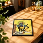 Kali Standing on Shiva (verso) by Unknown Artist (c1890) – Home Decor