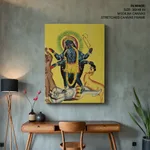 Kali Standing on Shiva (verso) by Unknown Artist (c1890) – Home Decor