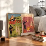 Krishna’s childhood pranks by Unknown, Pahari School (1725-1750) – Home Decor