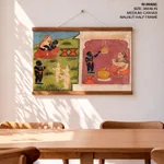 Krishna’s childhood pranks by Unknown, Pahari School (1725-1750) – Home Decor