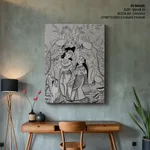Patachitra of Radha-Krishna by Uttam Chitrakar (2018) – Wall Hanging