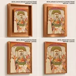 Raja Sansar Chand and saint Tulsidas paying homage to Rama and Sita by Unknown Artist (1825-1830) – Wall Decor