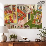 Reception of the marriage party of Rama and his brothers in Mithila by Unknown Artist (early 19th c) – Home Decor