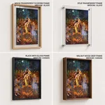 Shiva and Parvati in Procession (Shiv Parvati Vivah) by Ravi Varma Press Malavli Lonavala (c1930) – Wall Painting