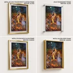 Shiva and Parvati in Procession (Shiv Parvati Vivah) by Ravi Varma Press Malavli Lonavala (c1930) – Wall Painting