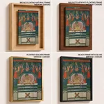 The Hindu deity Krishna, in the form of Shri Nathji, enshrined by Unknown Artist (1800-1900) – Wall Painting
