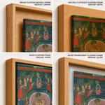 The Hindu deity Krishna, in the form of Shri Nathji, enshrined by Unknown Artist (1800-1900) – Wall Painting