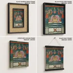 The Hindu deity Krishna, in the form of Shri Nathji, enshrined by Unknown Artist (1800-1900) – Wall Painting