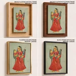 Yasoda Holding Krishna and Radha by Unknown Artist (c1890) – Wall Decor