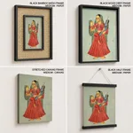 Yasoda Holding Krishna and Radha by Unknown Artist (c1890) – Wall Decor